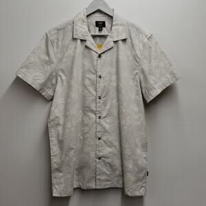 Lee Super Soft Slim Fit Short Sleeve Coastal Shirt Men's Medium Palm Print NWT